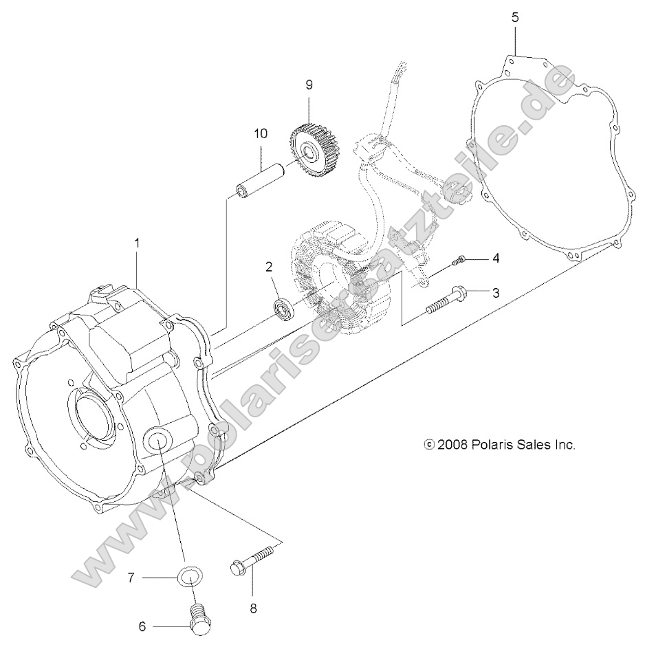 Engine, Magneto Cover