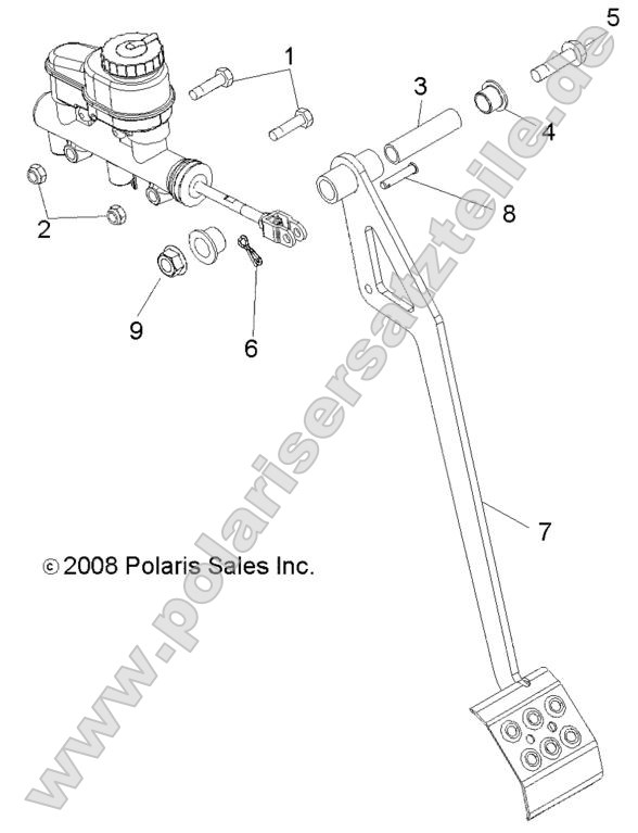 Brakes, Pedal and Master Cylinder Mounting