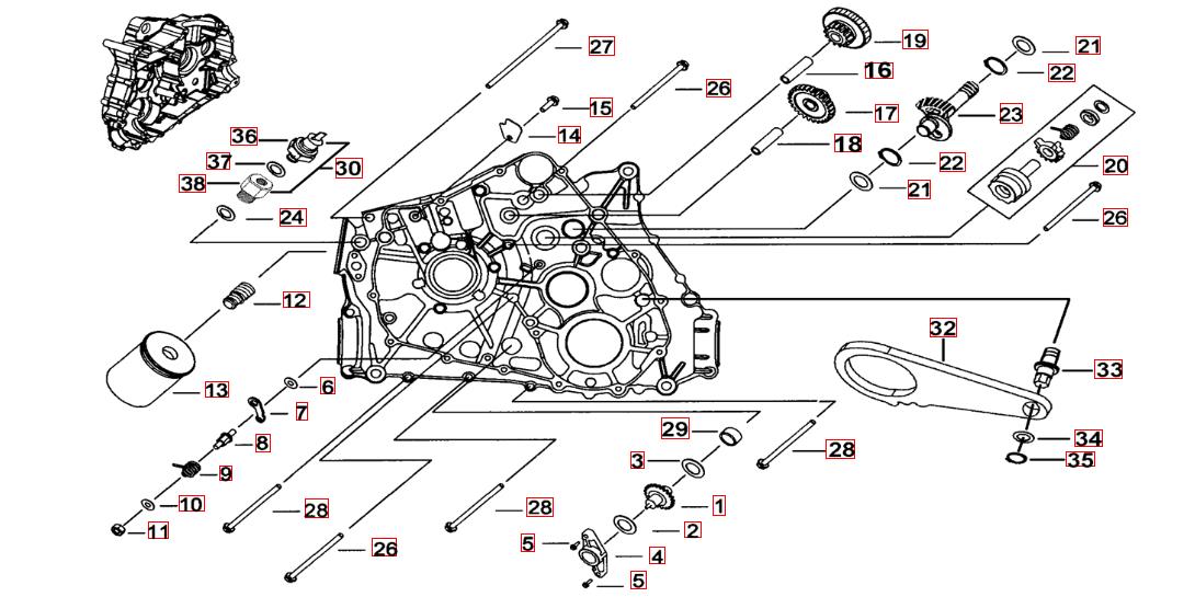 Motorgehäuse links (1)