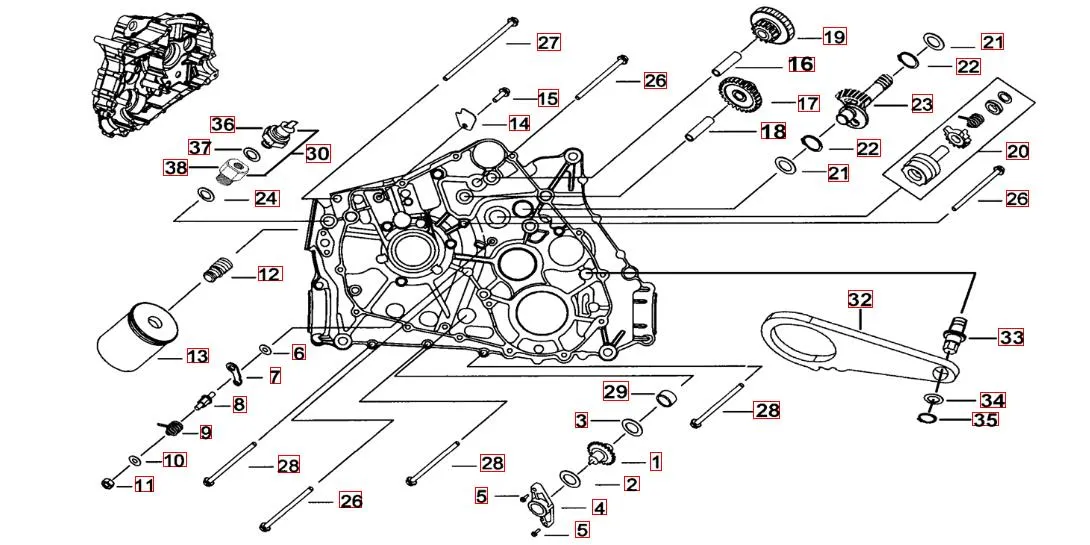Motorgehäuse links (1)