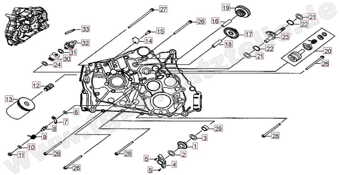 Motorgehäuse links (1) Motorgehäuse links (1)