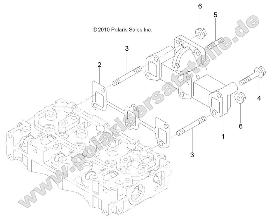 Engine, Exhaust Manifold