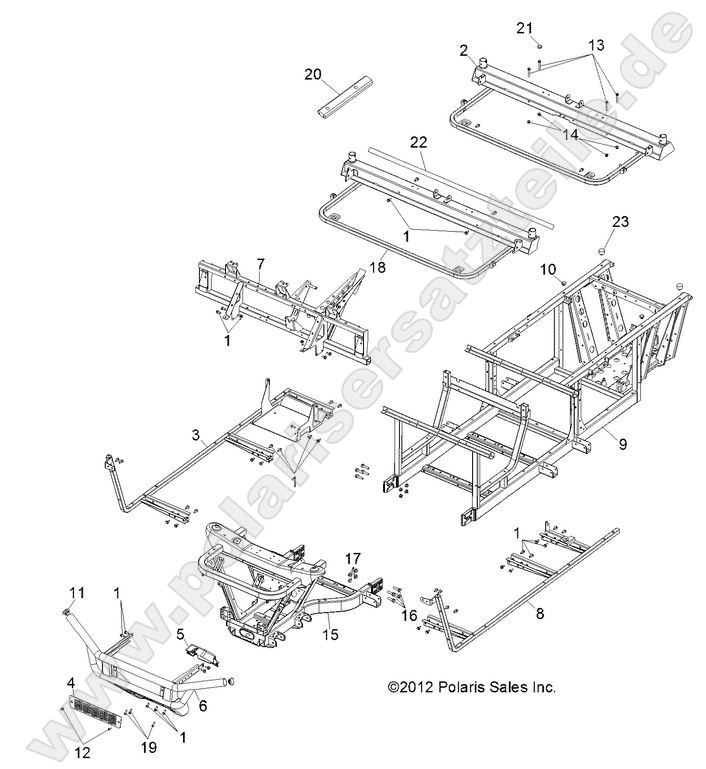 CHASSIS, FRAME and FRONT BUMPER