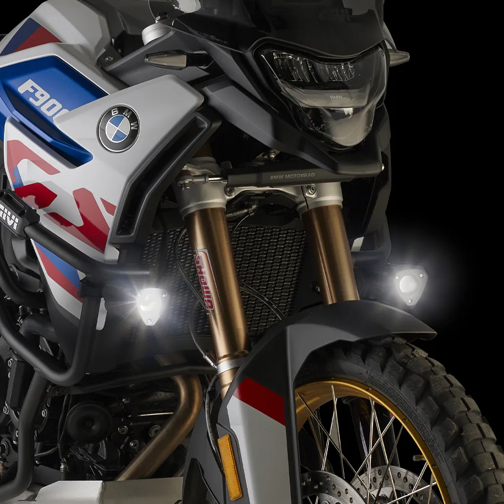 Givi LED Zusatzscheinwerfer mit Aluminiumgehäuse - D 21-25 mm - S312