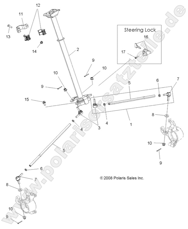 STEERING, STEERING POST ASM. STEERING, STEERING POST ASM.
