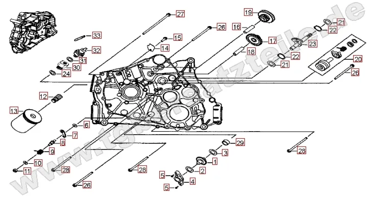 Motorgehäuse links (1) Motorgehäuse links (1)