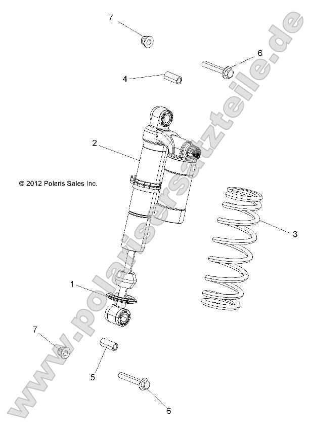 Suspension, Shock, Front, Mounting