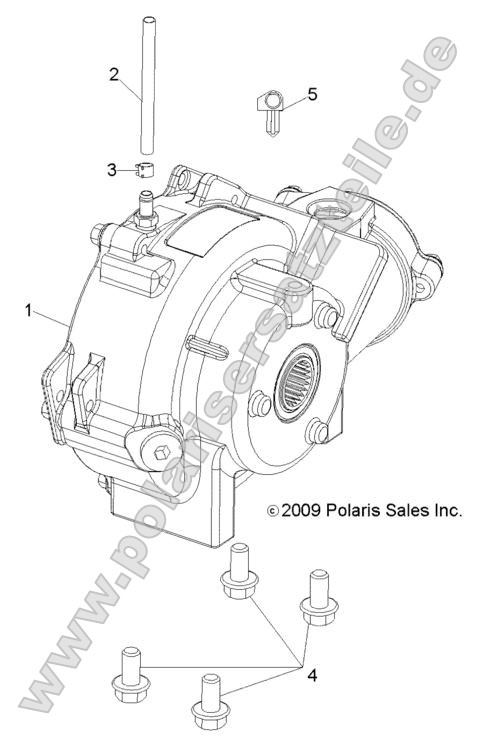 Drive Train, Front Gearcase Mounting Drive Train, Front Gearcase Mounting