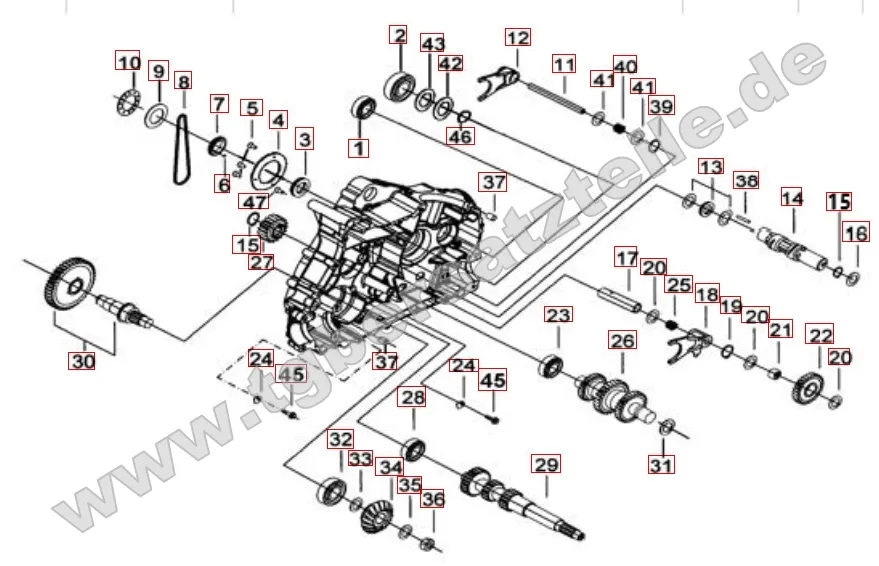 Motorgehäuse links 2
