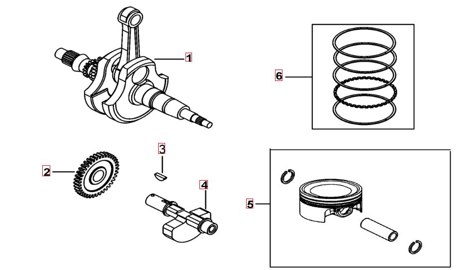 Kurbelwelle - Kolben