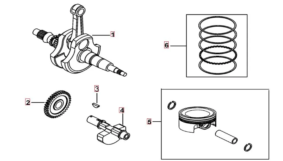 Kurbelwelle - Kolben Kurbelwelle - Kolben