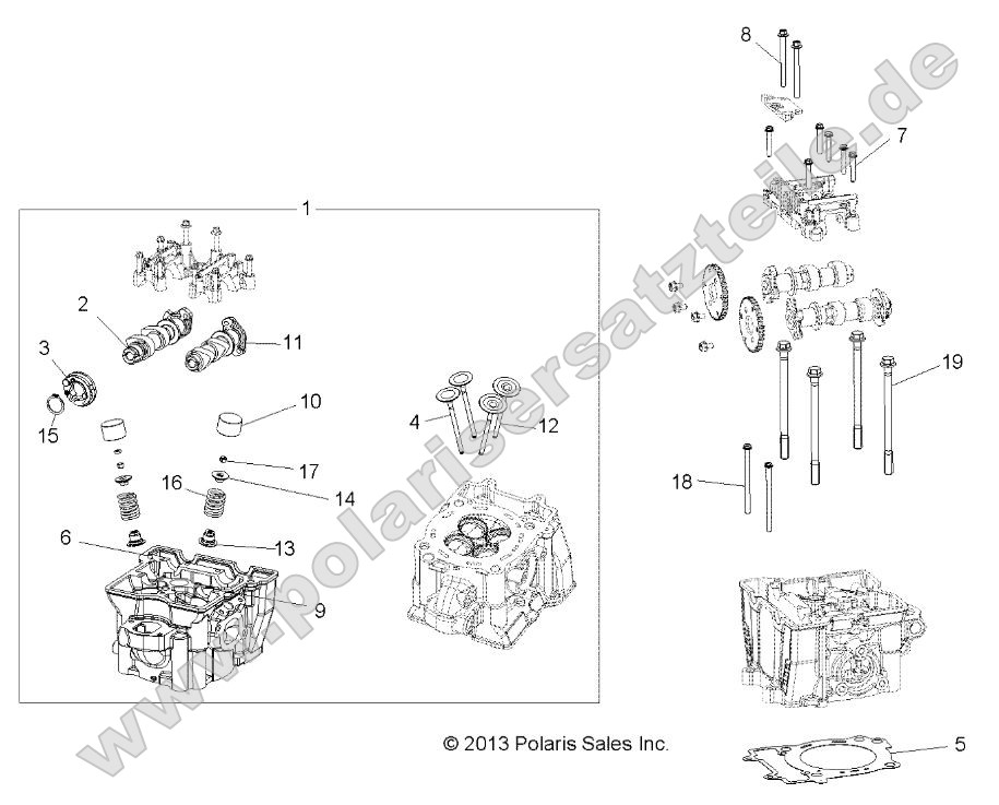 Engine, Cylinder Head, Cams and Valves