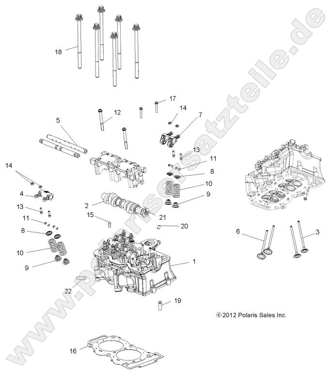 ENGINE, CYLINDER HEAD, CAM and VALVES