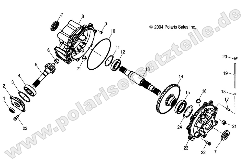 REAR GEARCASE 6X6 REAR GEARCASE 6X6