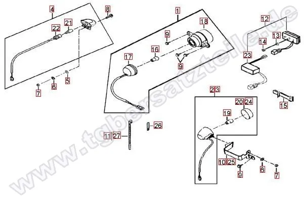 Rücklicht-Blinker hinten