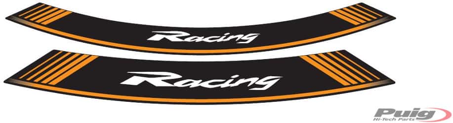 PUIG KIT 8 FELGENBÄNDER RACING F/ORANGE - 5531T