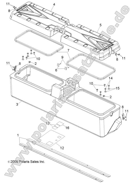 Body, Storage Box, Rear