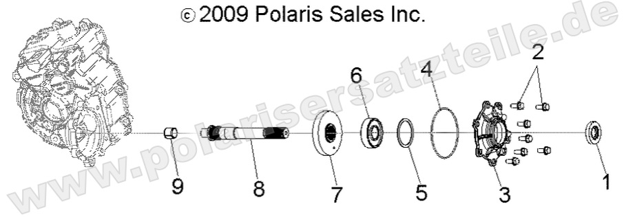 DRIVE TRAIN, MAIN GEARCASE OUTPUT SHAFT DRIVE TRAIN, MAIN GEARCASE OUTPUT SHAFT