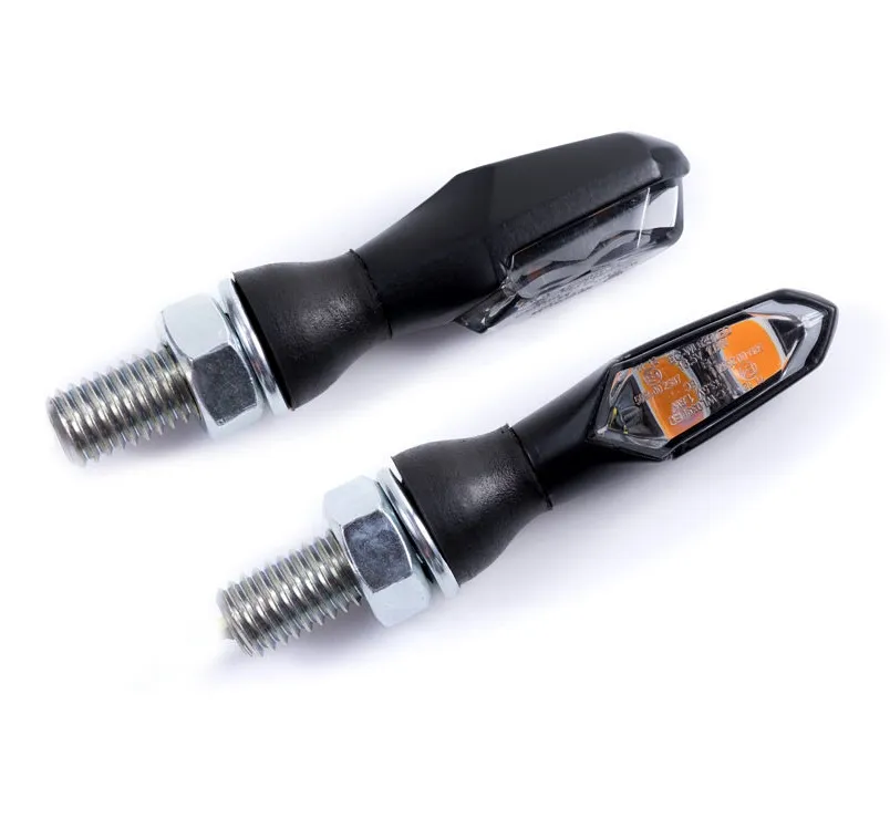 Puig LED Blinker Set Putt, schwarz, Glas klar, ABE, 62,8x15,4 mm