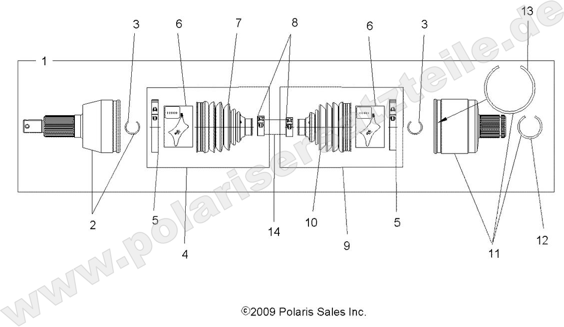 DRIVE TRAIN, DRIVE SHAFT, REAR DRIVE TRAIN, DRIVE SHAFT, REAR