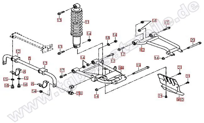 Federbein hinten Federbein hinten