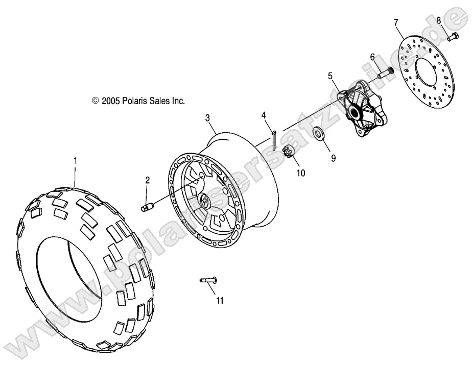 WHEEL, FRONT WHEEL, FRONT