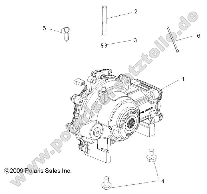 Drive Train, Front Gearcase Mounting Drive Train, Front Gearcase Mounting