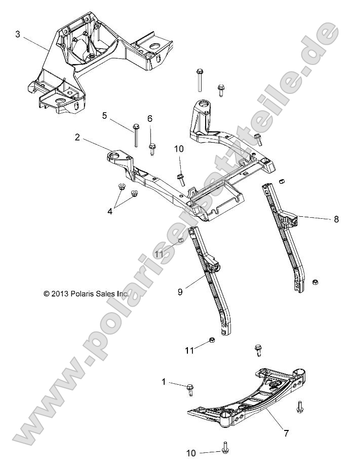 Body, Front Rack Support Body, Front Rack Support