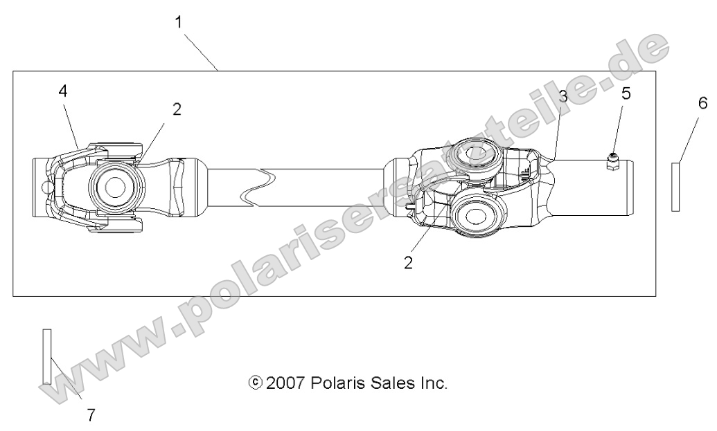 Drive Train, Front Prop Shaft Drive Train, Front Prop Shaft