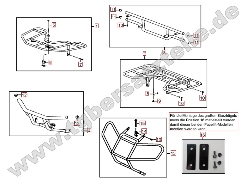 Gepäckträger vorne und hinten