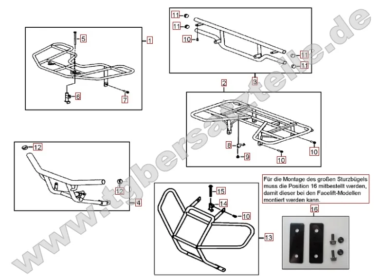 Gepäckträger vorne und hinten