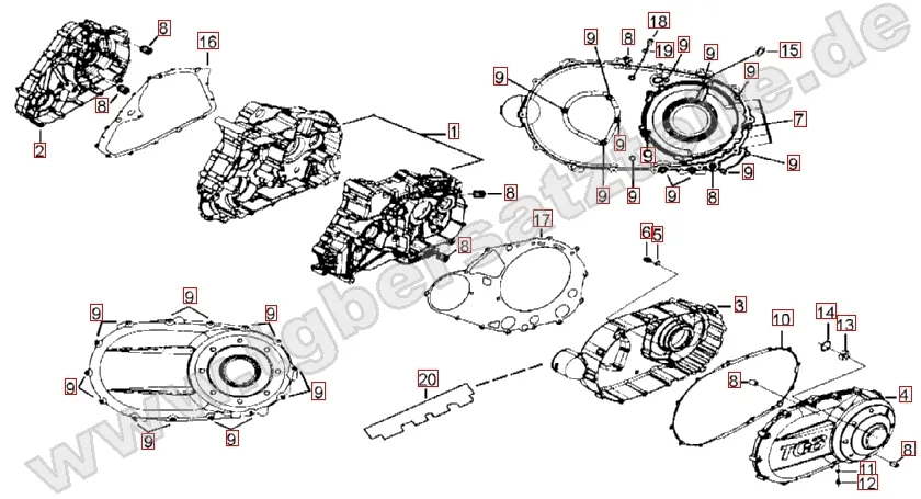 Motorgehäuse Motorgehäuse