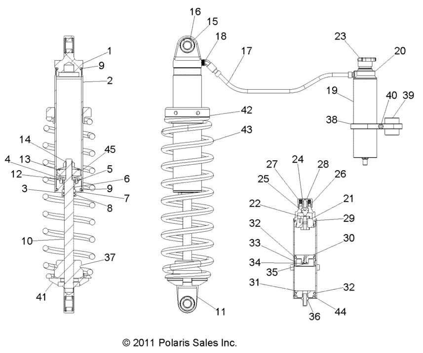 Suspension, Front Shock 49RGRSHOCKFRT1823886