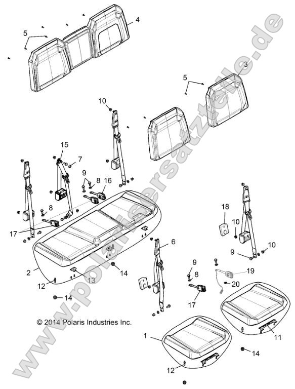 Body, Seat, Rear Bench