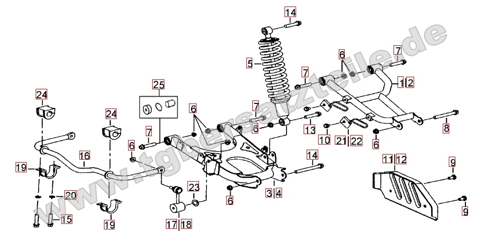 Federbein hinten Federbein hinten