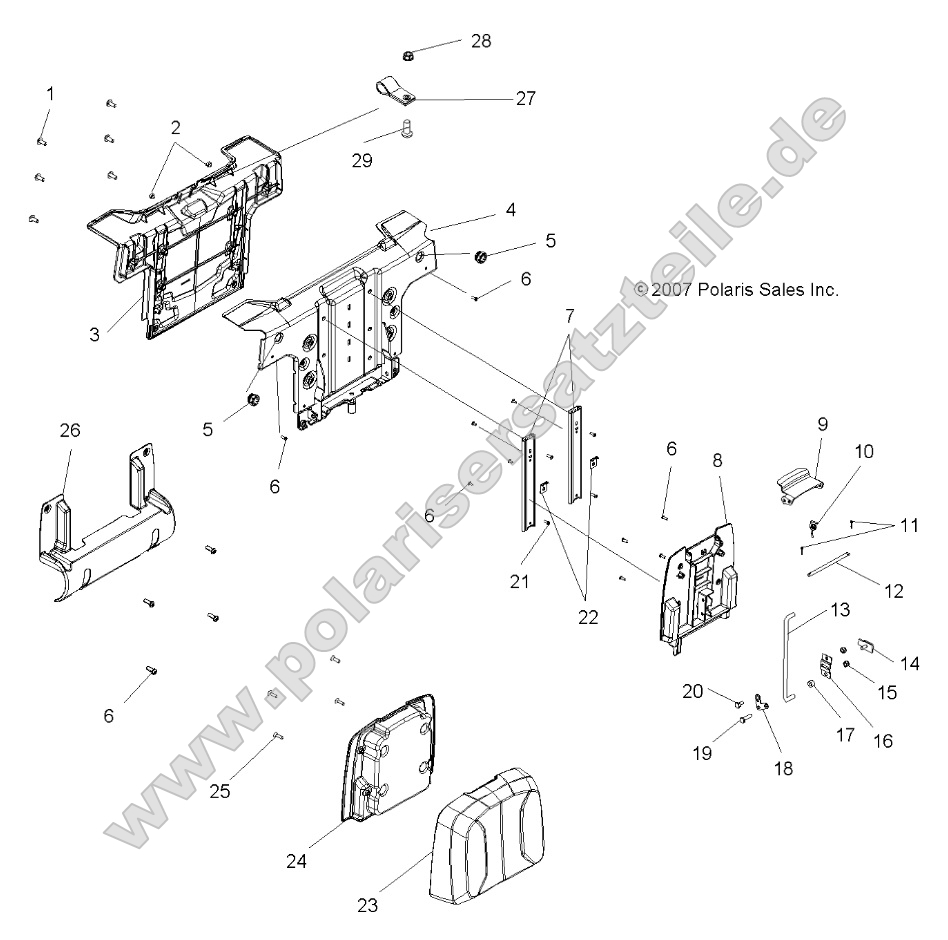 Body, Seat, Passenger, Back Body, Seat, Passenger, Back