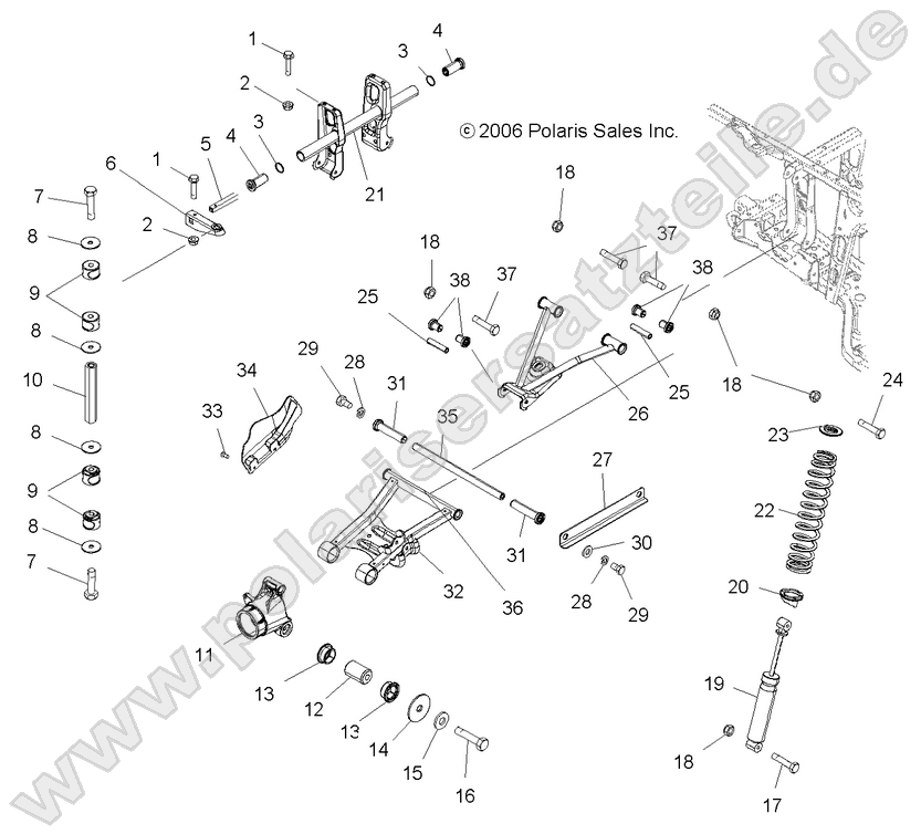 SUSPENSION, REAR SUSPENSION, REAR