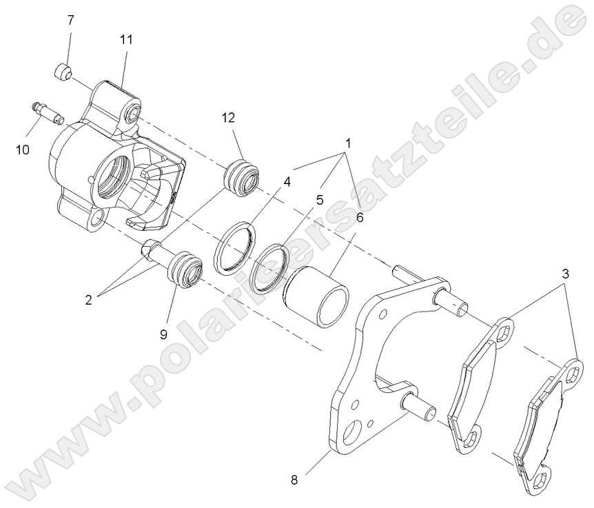 BRAKES, FRONT CALIPER BRAKES, FRONT CALIPER