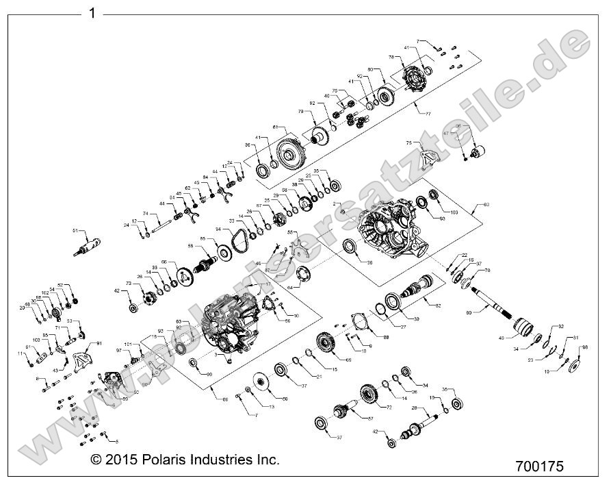 Drive Train, Main Gearcase (700175)