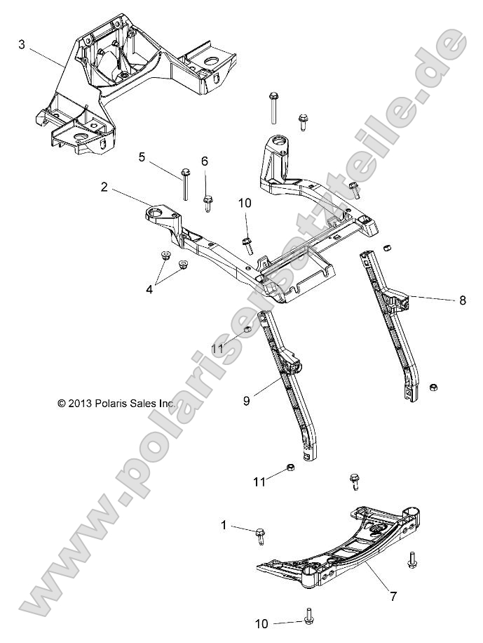 Body, Front Rack Support Body, Front Rack Support