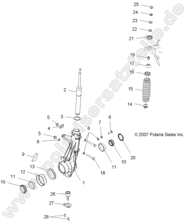 SUSPENSION, FRONT STRUT SUSPENSION, FRONT STRUT