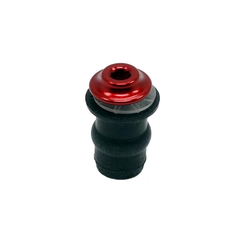Verkleidungsschraube_mit_Gummimutter_rot_3 Racing Verkleidungsschraube Aluminium M5x15 + Gummimutter rot