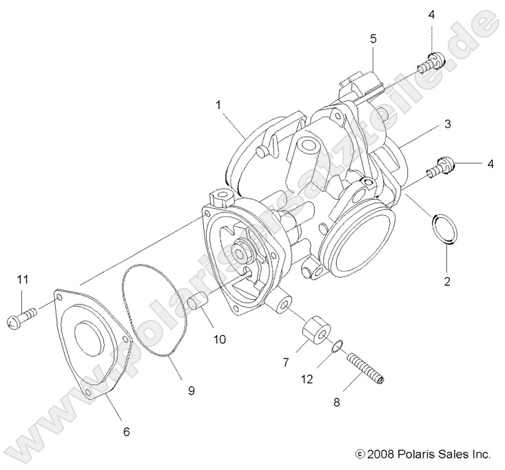ENGINE, THROTTLE BODY ENGINE, THROTTLE BODY