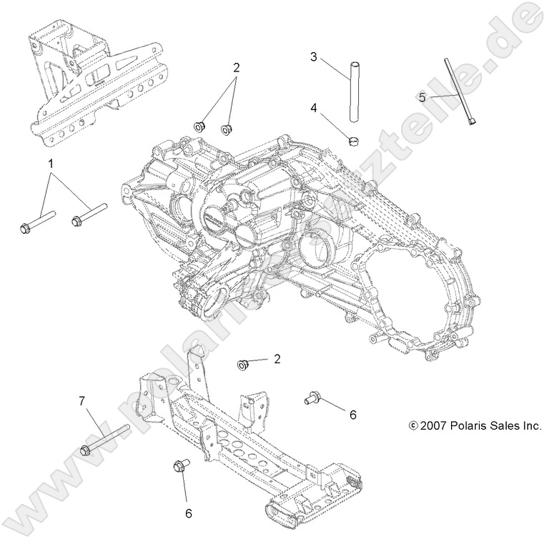 DRIVE TRAIN, MAIN GEARCASE MOUNTING