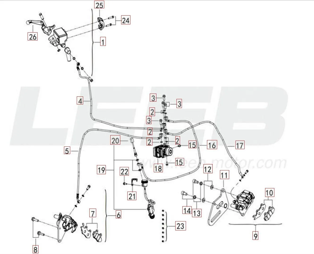Bremssystem vorne Bremssystem vorne