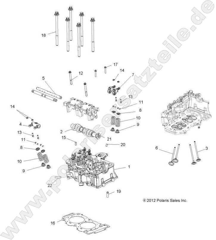 ENGINE, CYLINDER HEAD, CAM and VALVES ENGINE, CYLINDER HEAD, CAM and VALVES