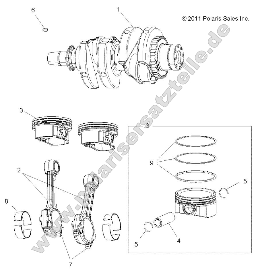 Engine, Crankshaft and Piston Engine, Crankshaft and Piston