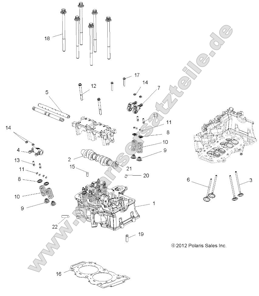 Engine, Cylinder Head, Cam and Valves Engine, Cylinder Head, Cam and Valves