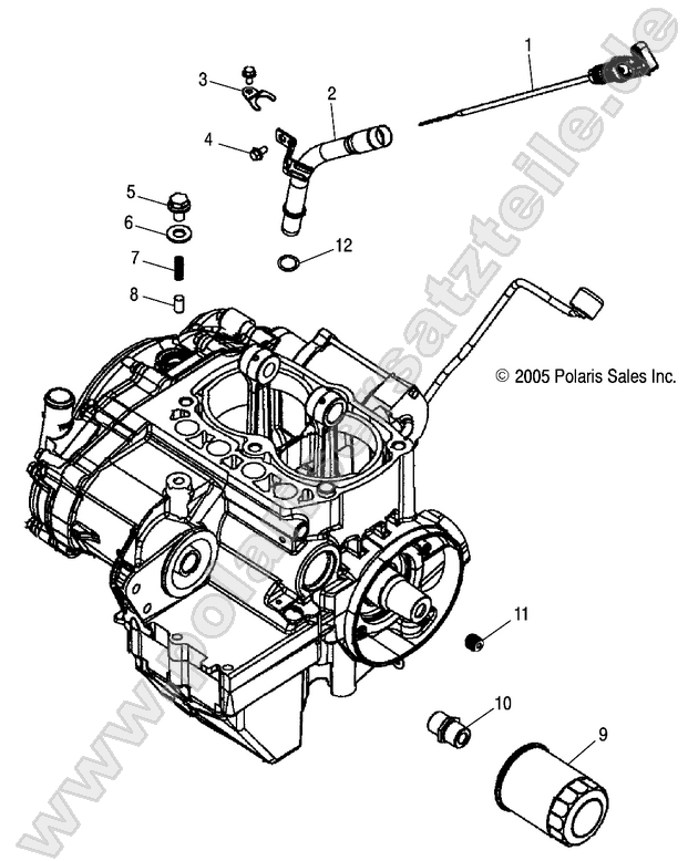 ENGINE, DIPSTICK and OIL FILTER