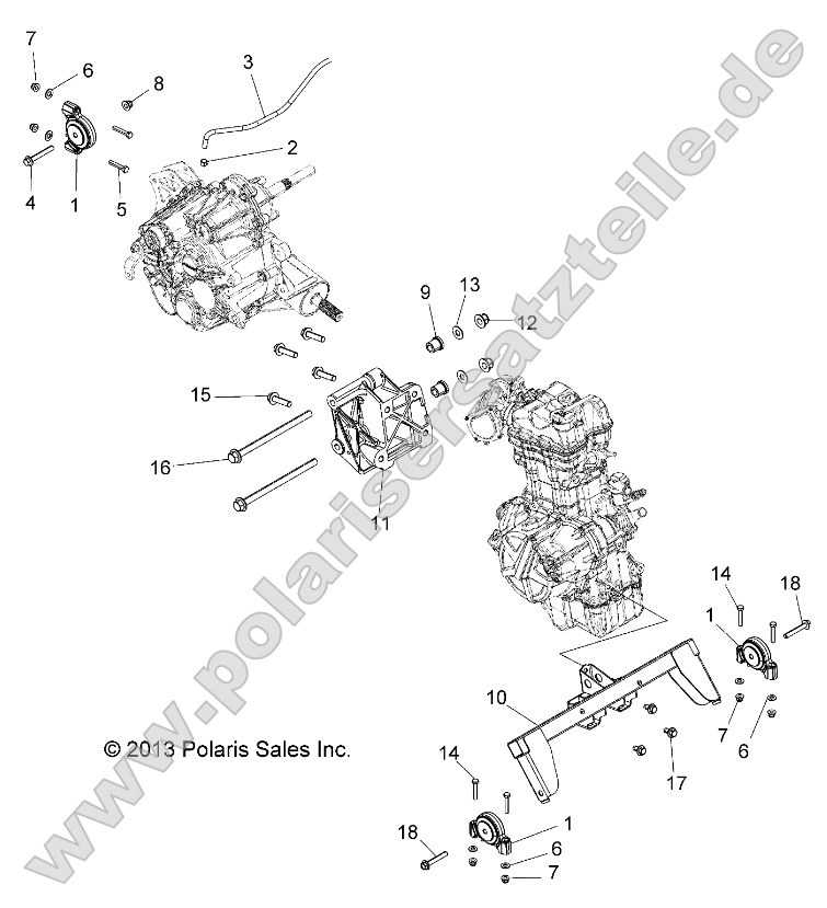 Engine, Engine and Transmission Mounting